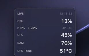 MenuBarMonitor screenshot 1