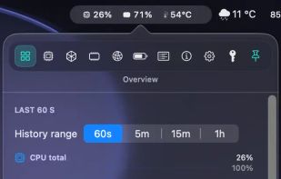 MenuBarMonitor screenshot 1