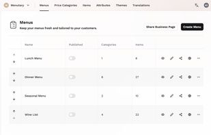 Menutary screenshot 1