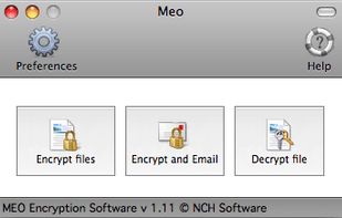 MEO File Encryption Software screenshot 1