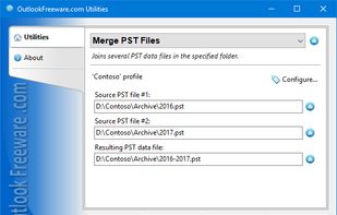 Merge PST Files for Outlook screenshot 1