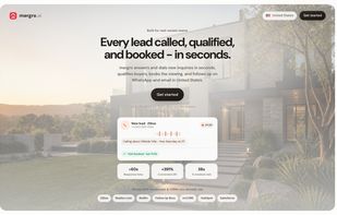 Calls new portal leads in under 60 seconds. Qualifies budget, timeline, and intent on the call.