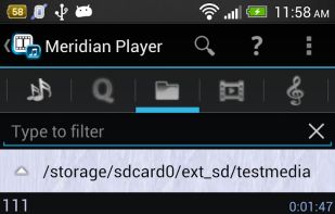 Meridian Player screenshot 1