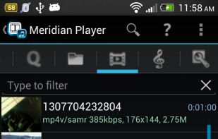 Meridian Player screenshot 2