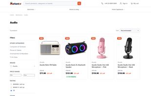 Category page with filters in the demo store