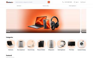 Demo storefront home page (English demo store, test data)