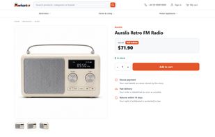 Product page in the demo store