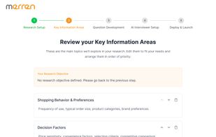 Identify goals and objectives of your research 