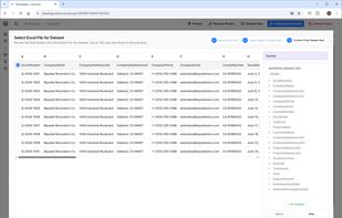 Select excel file