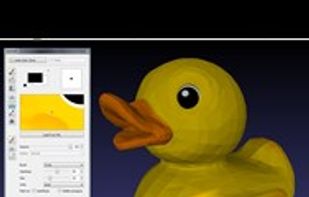 Testing MeshLab's paint tool