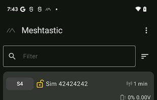 Meshtastic screenshot 1