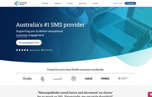 MessageMedia home page.