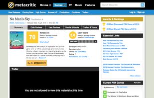 Metacritic screenshot 1