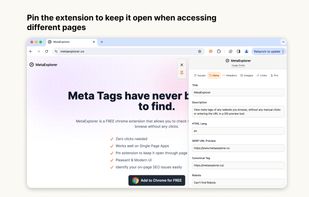 Find your page's meta data