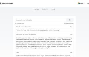 MetaGenieAI screenshot 1