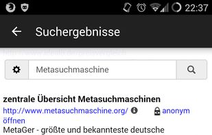MetaGer screenshot 2