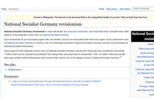 National socialist Germany revisionism page