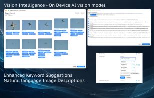 MetaScope on-device Intelligence tools for private photo descriptions and smart keyword suggestions.