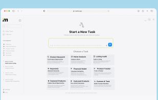 AI Task Workspace
Start a product research task using Mettra’s AI assistant or choose a ready-made workflow for niche analysis, listing audits, keywords, profitability, and product tracking.
