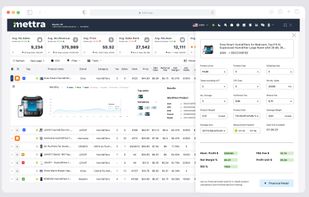 Track Amazon products, sales, price, reviews, rank, and profit in one dashboard.