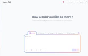 Generate complete interactive learning experiences using natural language with AI-native authoring.