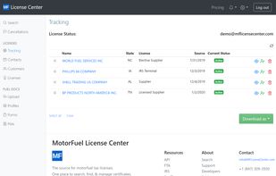 Actively Track License Status