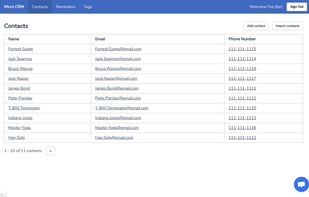 Micro CRM screenshot 1