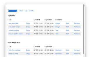 MicroBin screenshot 1