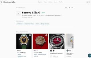 Example of brand page