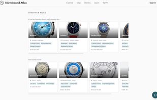 Recommendation carousel at the bottom of brand page