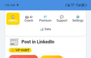 Habits Tab