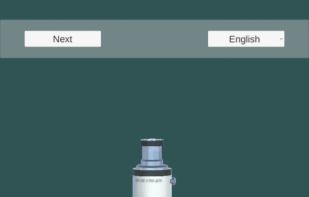 Microscope parts 3D model screenshot 1
