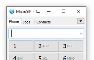 MicroSIP screenshot 1