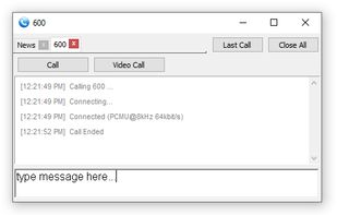 MicroSIP screenshot 2
