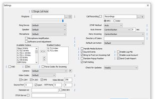 MicroSIP screenshot 1