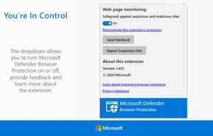 Microsoft Defender Browser Protection screenshot 1