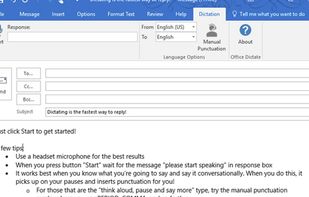 Microsoft Dictate screenshot 1
