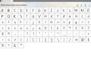 Microsoft Font Maker screenshot 1
