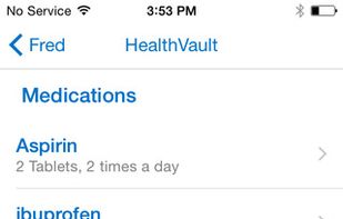 HealthVault on Iphone(3)