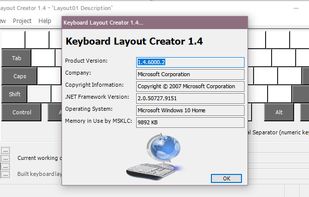 Microsoft Keyboard Layout Creator screenshot 2