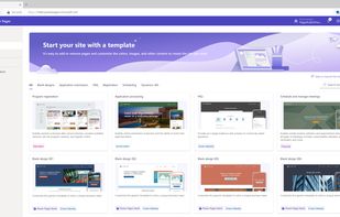Template Hub - Microsoft Power Pages Screenshot