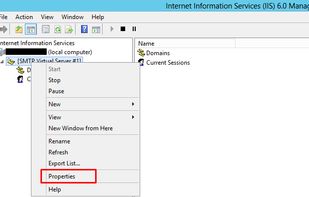 Microsoft SMTP Server screenshot 2