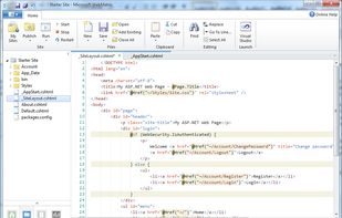 Microsoft WebMatrix screenshot 1