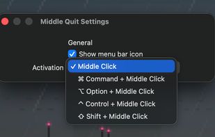 MiddleQuit screenshot 1