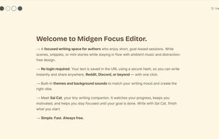 them change of midgen focus editor