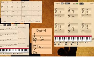 Jazz voicings and scales widgets
