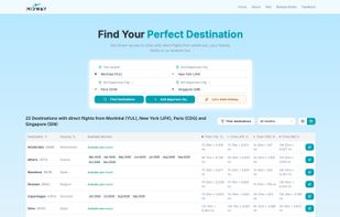 You can pick up to 6 cities to find the common destinations