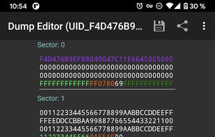 MIFARE Classic Tool (MCT) screenshot 1
