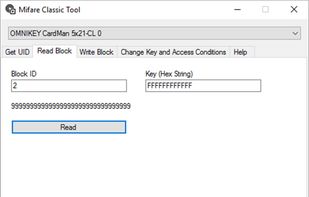 Mifare Classic Tool screenshot 1