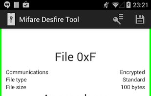 MIFARE DESFire EV1 NFC Tool screenshot 3